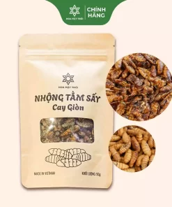 nhộng tằm sấy