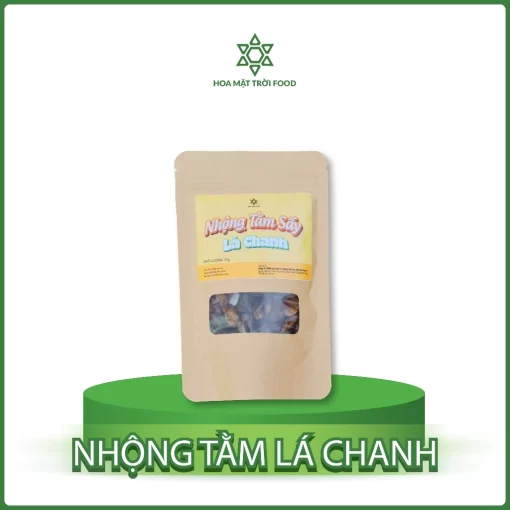 [Không cay] Nhộng Tằm Lá Chanh Mồi Nhậu Đặc Sản - Nhộng Tằm Hoa Mặt Trời Farm